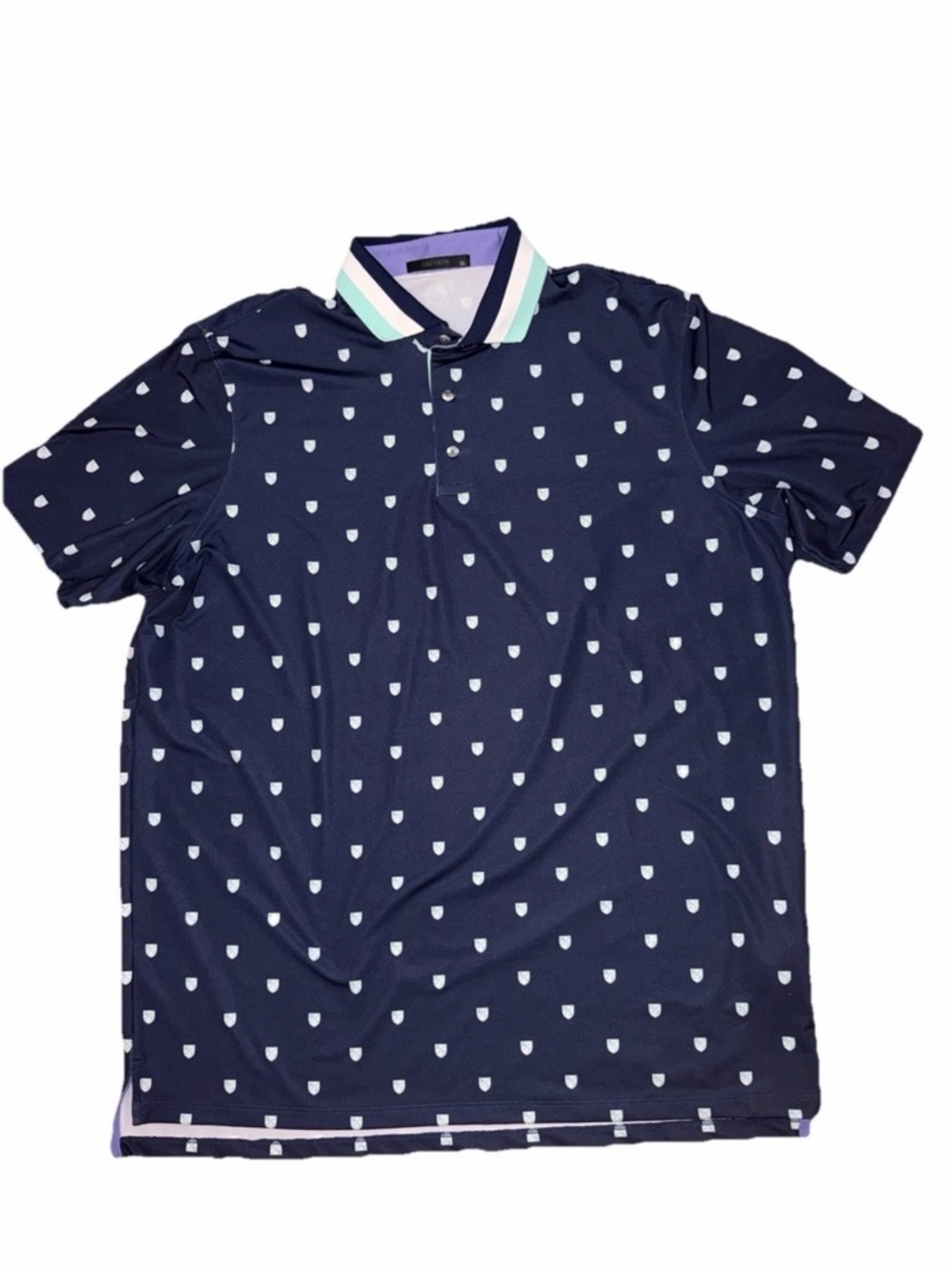 Greyson Golf Polo Shirt Men’s Size XL Those Who Shepard Print Navy